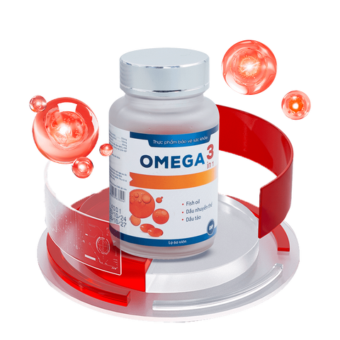 Viên uống Omega 3in1  tăng cường sức khoẻ não bộ, tim mạch và thị lực