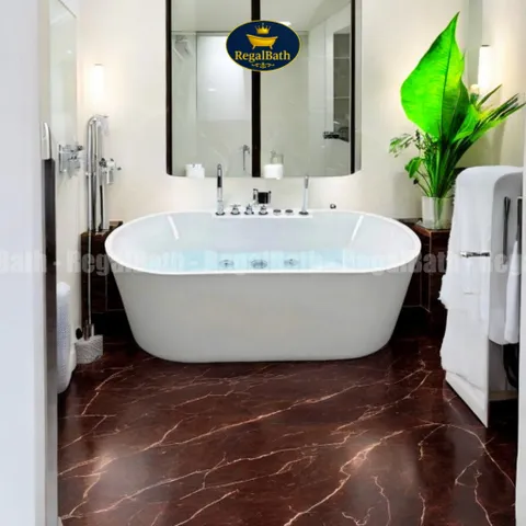 Bồn Tắm Massage Oval Cạnh Thẳng 1m5 (RB-15O-CT) Regalbath - Thư Giãn Chuẩn Spa Tại Nhà, Tiết Kiệm Diện Tích