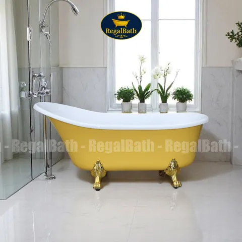 Bồn Tắm Chân Rồng Regalbath 1m5 RB-15CR - Thiết Kế Cổ Điển Sang Trọng, Chất Liệu Acrylic Cao Cấp, Phù Hợp Mọi Không Gian