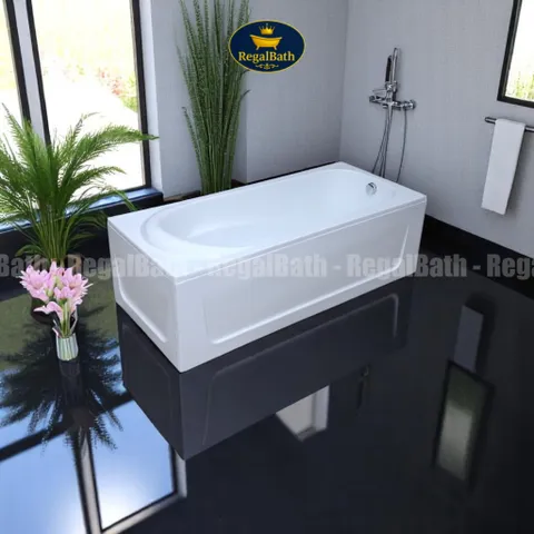 Bồn Tắm Dài Regalbath RB-17A 1m7 - Bồn Acrylic Sang Trọng Đối Với Phòng Tắm Hiện Đại - Thiết Kế Tối Giản, Tiện Nghi, Massage Tùy Chọn