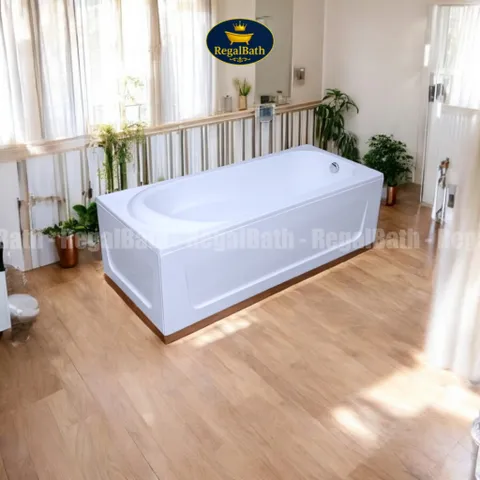 Bồn Tắm Dài Regalbath RB-17A 1m7 - Bồn Acrylic Sang Trọng Đối Với Phòng Tắm Hiện Đại - Thiết Kế Tối Giản, Tiện Nghi, Massage Tùy Chọn