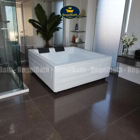 Bồn Tắm Đôi Regalbath 1m6 RB-1616BĐ - Bồn Tắm Cao Cấp Cho 2 Người Tại Nhà, Thiết Kế Hiện Đại, Spa Tại Gia, Gối Êm Ái