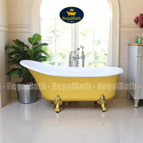 Bồn Tắm Chân Rồng Regalbath RB-17CR Sang Trọng 1m7 - Bồn Tắm Cổ Điển Cao Cấp, Thiết Kế Độc Lập, Chất Liệu Acrylic Chống Ố