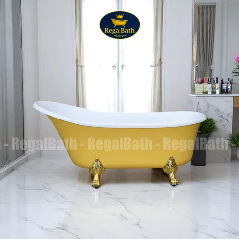Bồn Tắm Chân Rồng Regalbath RB-17CR Sang Trọng 1m7 - Bồn Tắm Cổ Điển Cao Cấp, Thiết Kế Độc Lập, Chất Liệu Acrylic Chống Ố