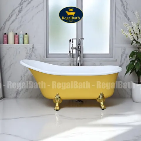 Bồn Tắm Chân Rồng Regalbath RB-17CR Sang Trọng 1m7 - Bồn Tắm Cổ Điển Cao Cấp, Thiết Kế Độc Lập, Chất Liệu Acrylic Chống Ố