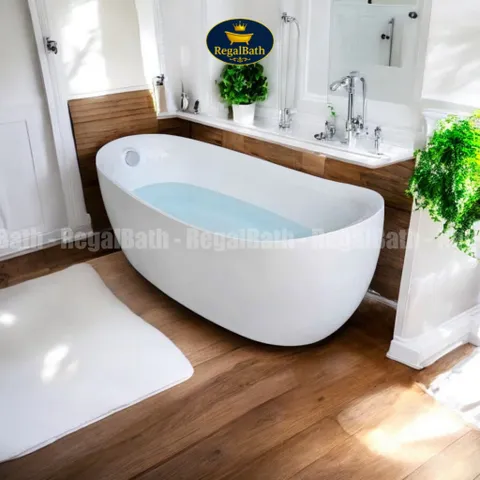 Bồn Tắm Dáng Cá Heo RB-17CH Regalbath - Thiết Kế Nghệ Thuật Độc Đáo, Chất Liệu Acrylic Cao Cấp, Thoải Mái và Bền Đẹp