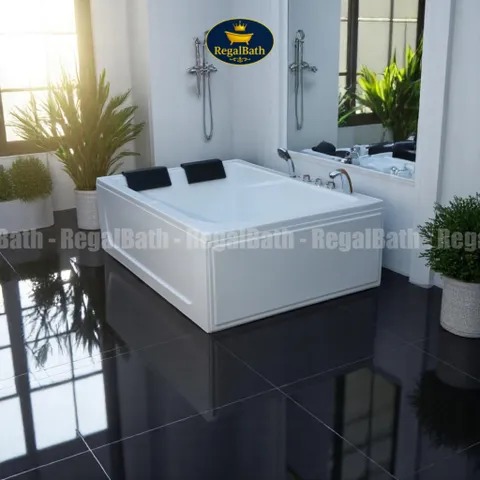 Bồn Tắm Đôi Regalbath 1m7 - Thiết Kế Sang Trọng, Chất Liệu Acrylic Cao Cấp, Đối Tượng Dùng Gia Đình và Spa Tại Nhà