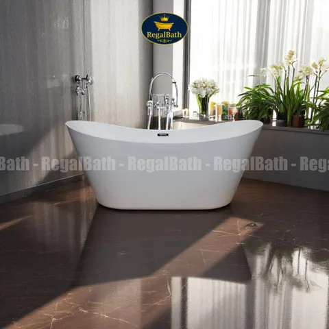 Bồn Tắm Thỏi Vàng Regalbath 1m7 (RB-17TV) - Thiết Kế Sang Trọng, Chất Liệu Acrylic Cao Cấp, Phong Thủy Hiện Đại