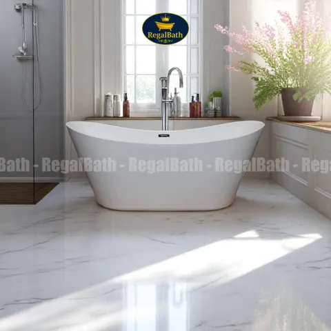 Bồn Tắm Thỏi Vàng Regalbath 1m7 (RB-17TV) - Thiết Kế Sang Trọng, Chất Liệu Acrylic Cao Cấp, Phong Thủy Hiện Đại