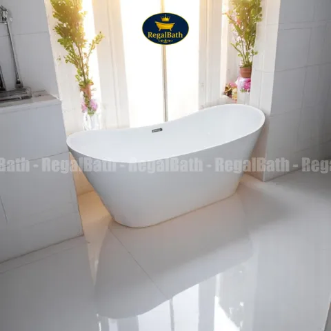 Bồn Tắm Thỏi Vàng Regalbath 1m7 (RB-17TV) - Thiết Kế Sang Trọng, Chất Liệu Acrylic Cao Cấp, Phong Thủy Hiện Đại