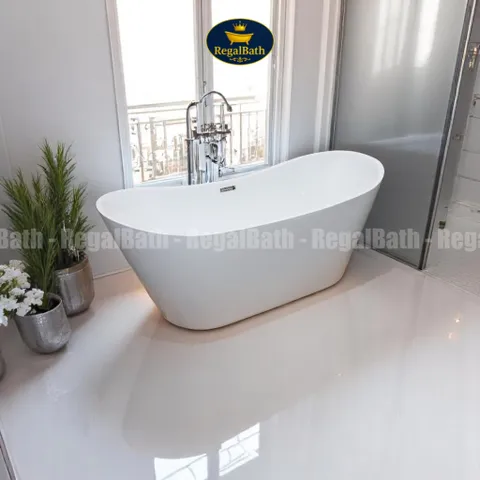 Bồn Tắm Thỏi Vàng Regalbath 1m7 (RB-17TV) - Thiết Kế Sang Trọng, Chất Liệu Acrylic Cao Cấp, Phong Thủy Hiện Đại