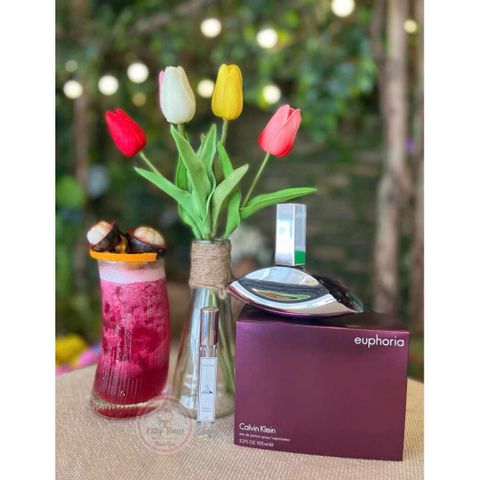 Nước Hoa CK Euphoria For Women EDP Lọ Chiết 10ml - Hương Hoa Cỏ Ngọt Ngào, Độc Đáo, Phong Cách Nữ Tính