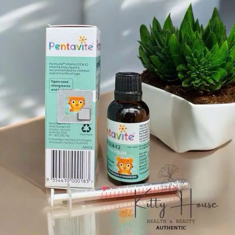 Sirô Pentavite bổ sung Vitamin D3 & K2 Infant & Kids lọ 30 ML