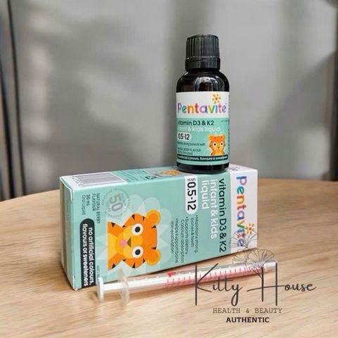 Sirô Pentavite bổ sung Vitamin D3 & K2 Infant & Kids lọ 30 ML