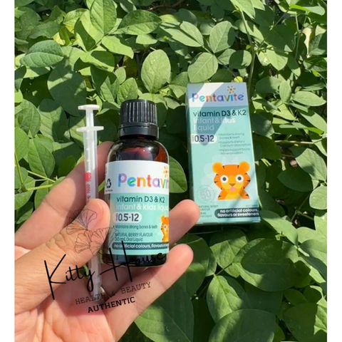 Sirô Pentavite bổ sung Vitamin D3 & K2 Infant & Kids lọ 30 ML