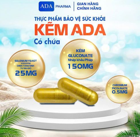 Kẽm ADA Nguyên Hộp 90 Viên  Tặng Bọt Vệ Sinh Hương Nước Hoa, Hàng Chuẩn Xịn