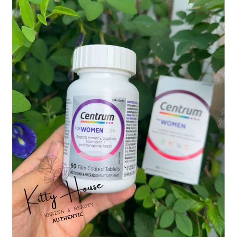 Viên Uống Centrum For Women 50+ - Vitamin Tổng Hợp Chăm Sóc Sức Khỏe cho Phụ Nữ Trên 50 Tuổi - Hỗ Trợ Miễn Dịch và Làn Da Khỏe Mạnh