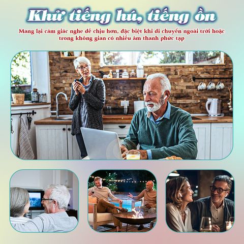 Tai Nghe Trợ Thính Không Dây FUNMIC EN-D22 - Âm Thanh Sắc Nét, Thiết Kế Thời Thượng, Chống Ồn Hiệu Quả, Pin 20 Giờ