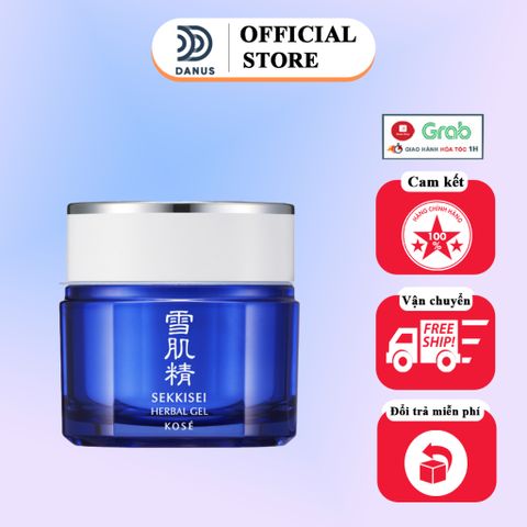 Kem Dưỡng Ẩm Mặt Nạ Ngủ Kosé SEKKISEI HERBAL GEL 80g - Đa Năng 6 Trong 1, Chăm Sóc Da Mặt Khỏe Mạnh, Rạng Rỡ Nhật Bản