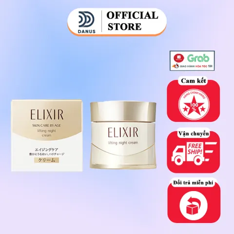 Kem Dưỡng Đêm Nâng Cơ Chống Lão Hóa Elixir Skin Care By Age 40g - Sản Phẩm Đặc Trị Da Lão Hóa, Tái Tạo Da Ban Đêm