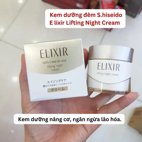 Kem Dưỡng Đêm Nâng Cơ Chống Lão Hóa Elixir Skin Care By Age 40g - Sản Phẩm Đặc Trị Da Lão Hóa, Tái Tạo Da Ban Đêm