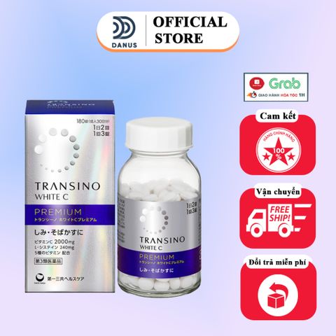 Viên Uống Trắng Da Transino Nhật Bản 180 Viên - Giúp Sáng Da, Mờ Tàn Nhang, Chăm Sóc Da Sáng Khỏe, White C Clear Nội Địa Nhật