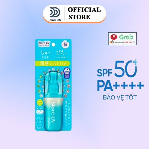 Xịt Chống Nắng Biore UV Aqua SPF50 PA++++ Nhật Bản - Dưỡng Da, Chống Nắng Siêu Hiệu Quả, Tiện Lợi, Thoáng Mát