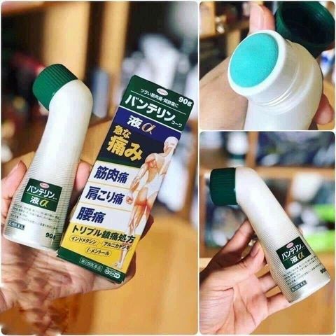 Lăn xương khớp Banterin Kowa 90g - Dầu xoa bóp Nhật Bản, Giảm đau hiệu quả cho xương khớp và cơ bắp, Giải pháp cho viêm khớp và chấn thương