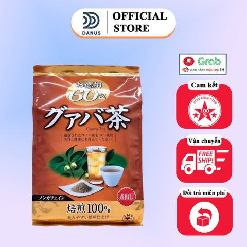Trà Lá Ổi ORIHIRO Nhật Bản - Giảm Cân Tự Nhiên, 60 Túi Hỗ Trợ Sức Khỏe, Tiêu Hóa Tốt, Duy Trì Vóc Dáng, Uống Nóng/Lạnh