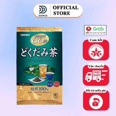 Trà diếp cá Nhật Bản Orihiro 60 túi lọc - Thanh lọc cơ thể, hỗ trợ làm đẹp da, giải quyết vấn đề sức khỏe hiệu quả.