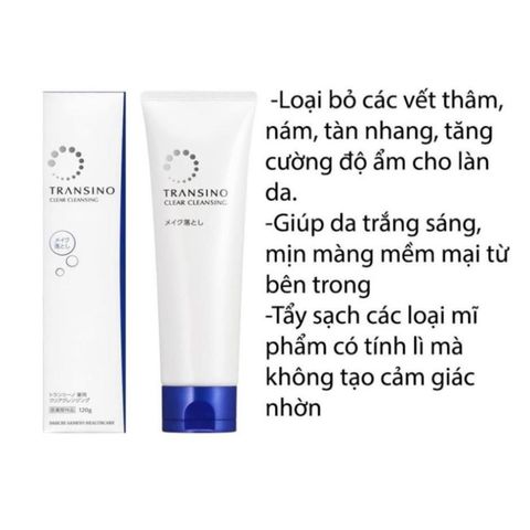 Sữa Rửa Mặt Transino Clear Wash Nhật Bản - Làm Sạch, Làm Sáng Da và Giảm Nám, Chăm Sóc Da Mặt Nổi Bật 2023