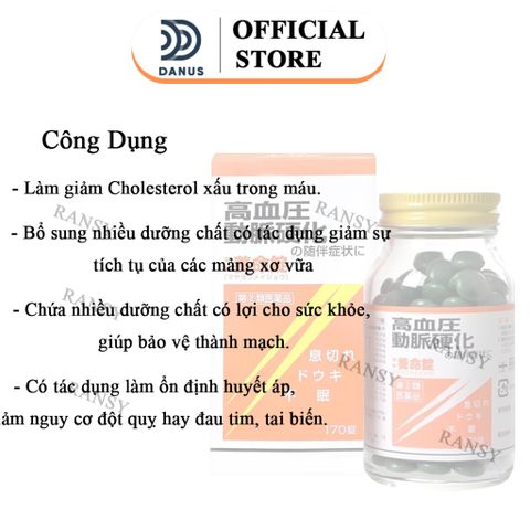 Hộp Viên Uống Điều Hòa Huyết Áp Maya Youmeijyo Tokaijyo 170 viên Nội Địa Nhật Bản