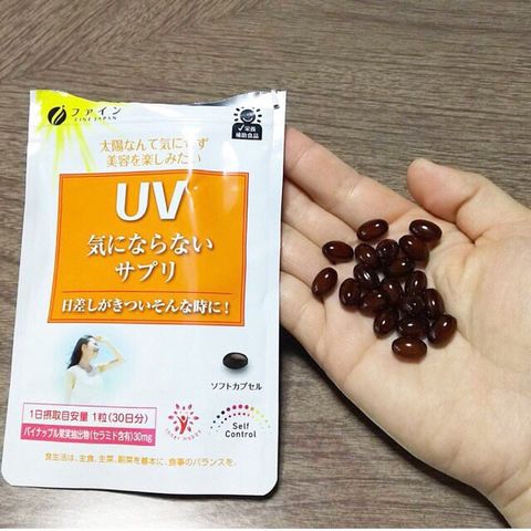 Viên uống chống nắng UV Fine Japan 30 viên/gói ̣ ( Hàng chính hãng )