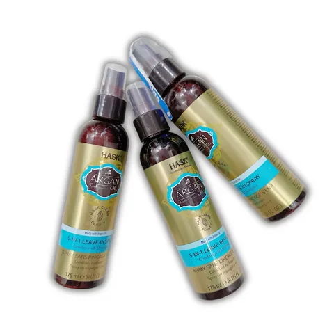 Xịt Dưỡng Tóc Hask Argan Oil 5 in 1 - Phục Hồi, Dưỡng Ẩm, Chống Rối, 175ml - Sản Phẩm Chăm Sóc Tóc Bảo Vệ Nhiệt Từ Mỹ