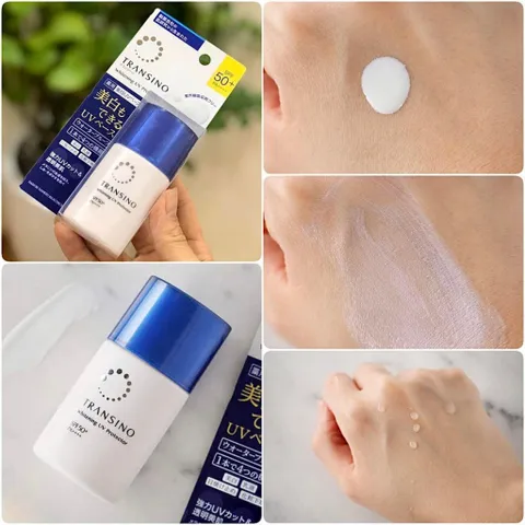 Kem Chống Nắng Dưỡng Trắng Da Transino Whitening UV Protector SPF50 PA ++++ - 4 Trong 1 Chống Nắng, Dưỡng Trắng, Bảo Vệ Da, Nội Địa Nhật Bản