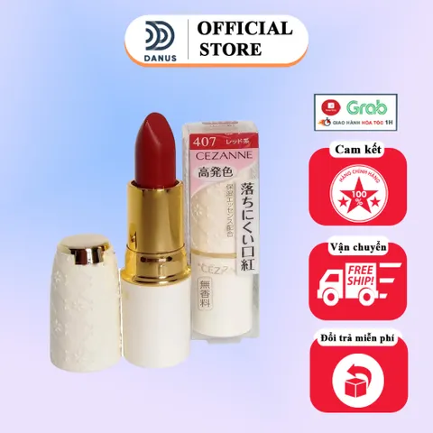 Son Thỏi Lì Cezanne Lasting Lip Color N Nhật Bản - Mềm Mịn Lâu Trôi, Dưỡng Ẩm, Màu Đẹp 3.9g