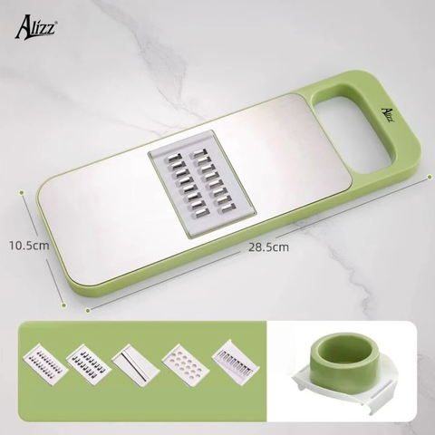Dụng Cụ Cắt Rau Củ Đa Năng 6 Dao Alizz AL-14501 - Thép Không Gỉ, Thiết Kế Tiện Lợi, Hỗ Trợ Nấu Nướng Trong Bếp