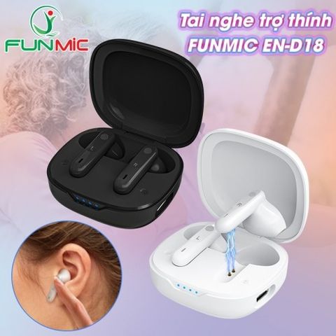 Tai nghe trợ thính không dây FUNMIC EN-D18 - 2 tai pin sạc