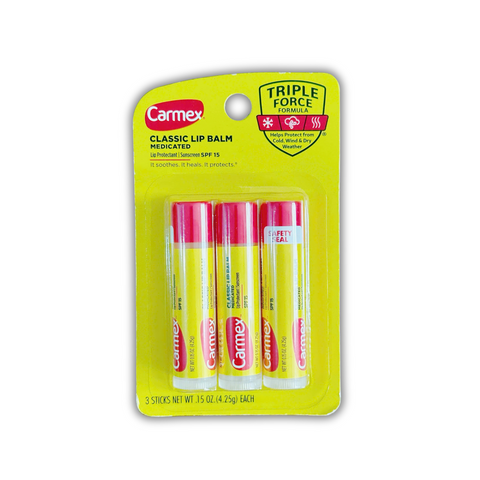 Son dưỡng môi Carmex Classic Lip Balm Mỹ dạng thỏi chống nắng SPF 15