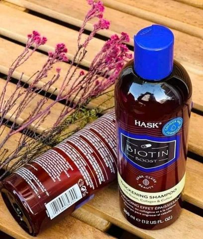 Dầu Gội HASK Biotin Boost 355ml - Kích Thích Mọc Tóc, Giảm Rụng, Phục Hồi Tóc Hư Tổn - Dưỡng Tóc Khỏe Mạnh, Dày Dặn