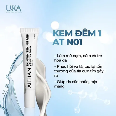 Bộ Kem Dưỡng Giảm Nám AiThan UKA Melasma & Whitening - Chuyên Sâu Xử Lý Nám và Lão Hóa Da, An Toàn và Hiệu Quả