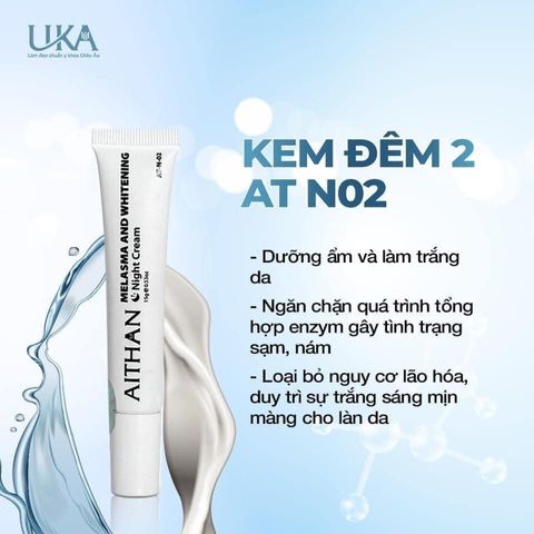 Bộ Kem Dưỡng Giảm Nám AiThan UKA Melasma & Whitening - Chuyên Sâu Xử Lý Nám và Lão Hóa Da, An Toàn và Hiệu Quả