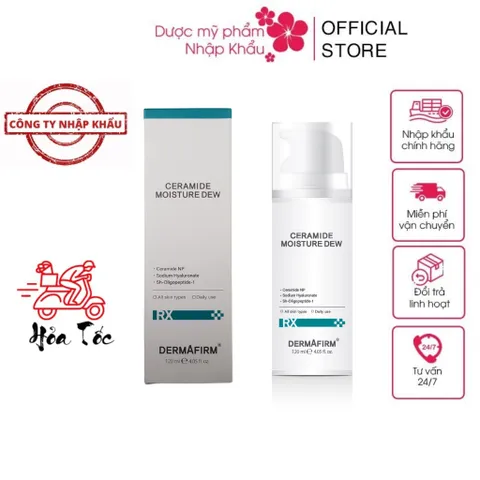 Sữa Dưỡng Ẩm Dermafirm Ceramide Moisture Dew 120ml - Công Thức Chống Mất Nước Cho Da Tươi Trẻ, Hàng Nhập Khẩu