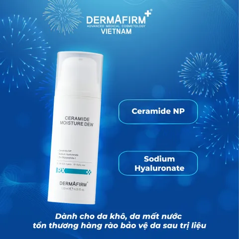 Sữa Dưỡng Ẩm Dermafirm Ceramide Moisture Dew 120ml - Công Thức Chống Mất Nước Cho Da Tươi Trẻ, Hàng Nhập Khẩu