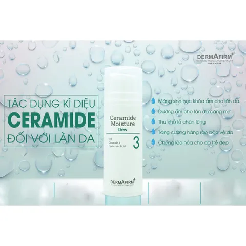 Sữa Dưỡng Ẩm Dermafirm Ceramide Moisture Dew 120ml - Công Thức Chống Mất Nước Cho Da Tươi Trẻ, Hàng Nhập Khẩu