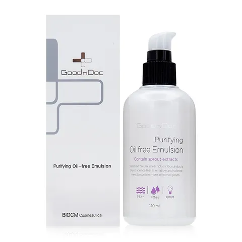 Sữa Dưỡng GoodnDoc Purifying Oil-Free Emulsion - Dưỡng Trắng Da, Giảm Nám, Mờ Nếp Nhăn, Cung Cấp Ẩm Cho Da Khỏe Mềm Mại