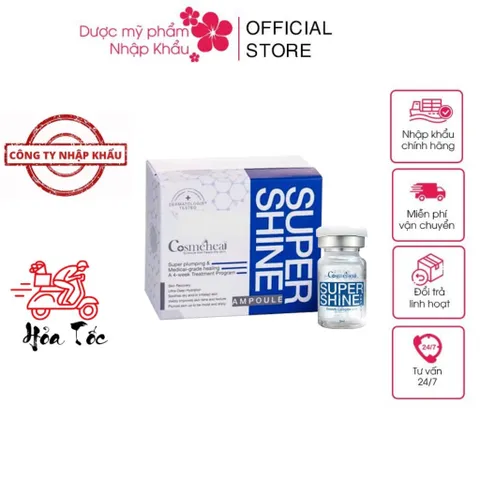 Tế Bào Gốc Cosmeheal Supershine Ampoule - Phục Hồi Căng Bóng Da, Giảm Nhăn, Cấp Ẩm Chống Lão Hoá - Dưỡng Da Hàn Quốc Chính Hãng