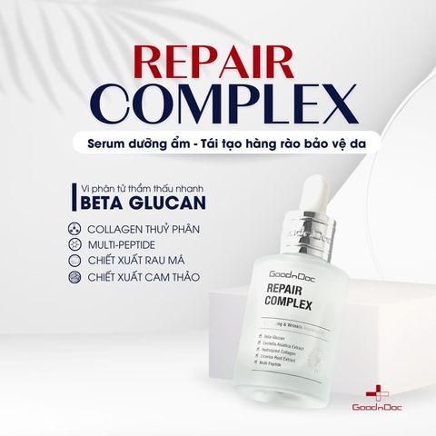 Serum GoodnDoc Repair Complex 30ml - Dưỡng ẩm phục hồi làm dịu và ngừa lão hóa da - Hàng nhập khẩu Hàn Quốc