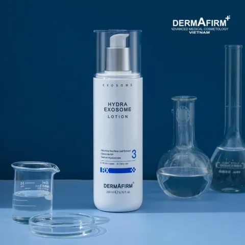 Sữa Dưỡng Da Dermafirm Hydra Exosome Lotion Cấp Ẩm Sâu, Tái Sinh Da - 200ml, Chống Oxy Hóa, Dưỡng Ẩm, Cho Da Khô, Tái Tạo Làn Da Rạng Rỡ