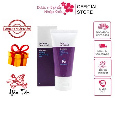 Gel Dưỡng Ẩm Kiềm Dầu Juliette Armand Hydra Matifying 50ml - Ngăn Mụn, Điều Tiết Dầu Cho Da Dầu, Hỗn Hợp, Lớp Nền Trang Điểm Tốt Nhất